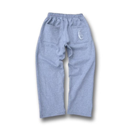 Gray "Crescent" Sweatpants