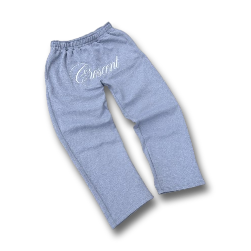 Gray "Crescent" Sweatpants